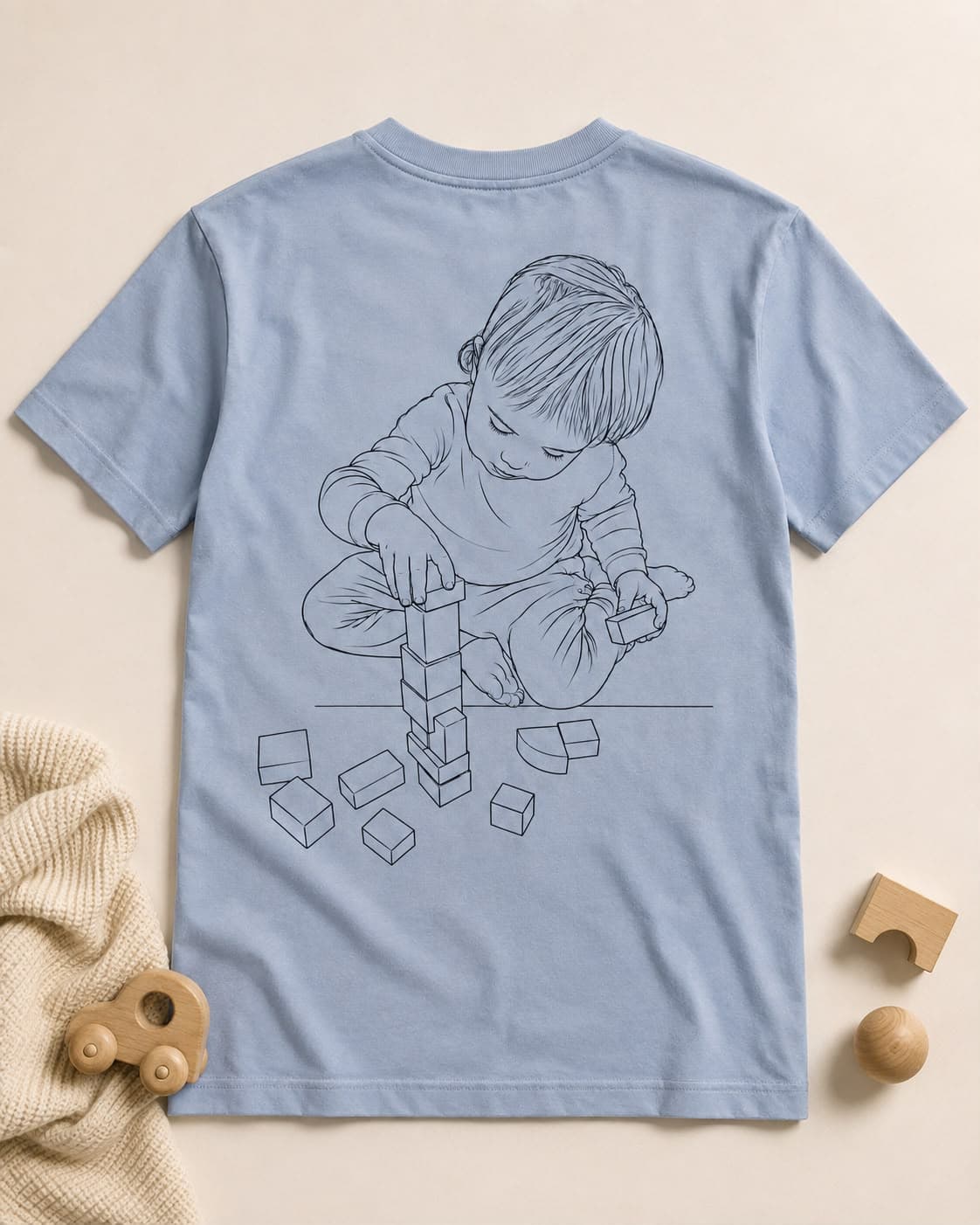 A Proud Daddy shirt styled and photographed by a customer